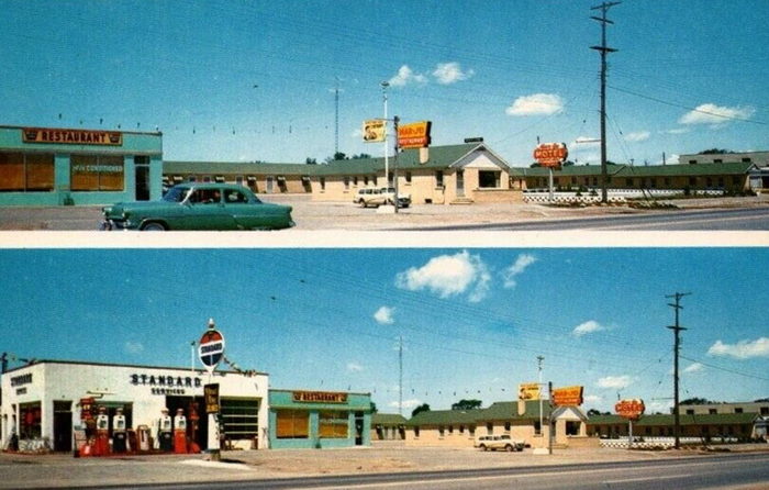 Mar-Jo Motel - Old Postcard